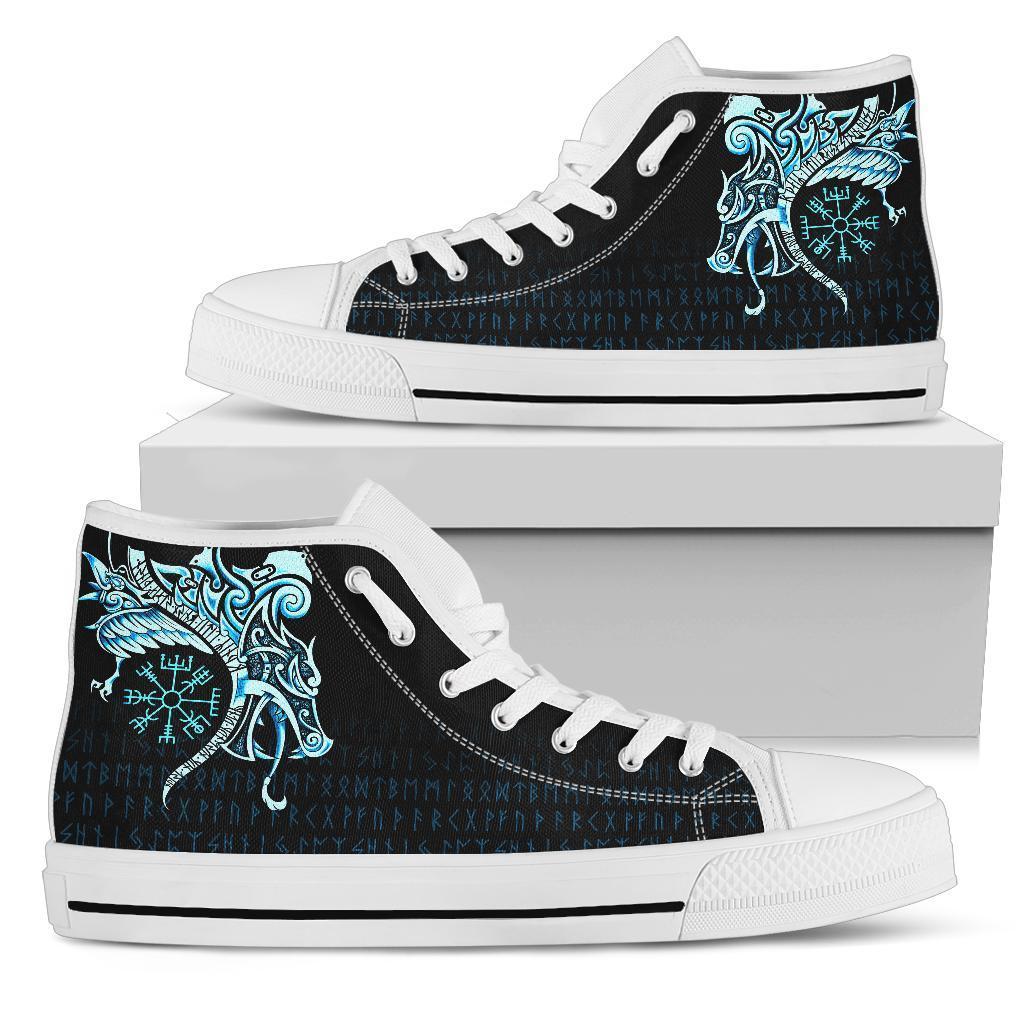 viking-high-top-shoes-fenrir-raven-and-vegvisir-tattoo-cyan