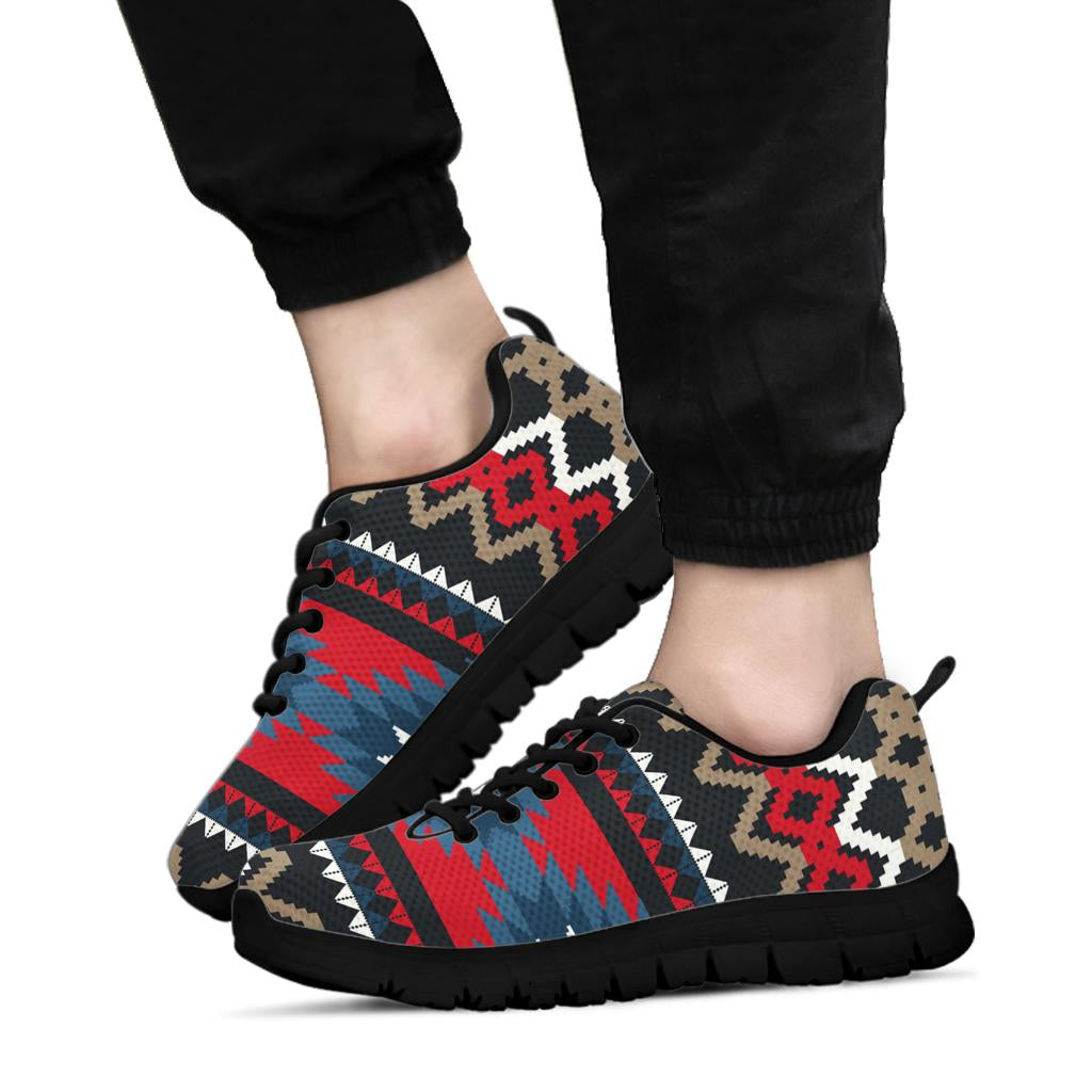 Native American Ornamental Pattern Sneakers LT10 - Wonder Print Shop