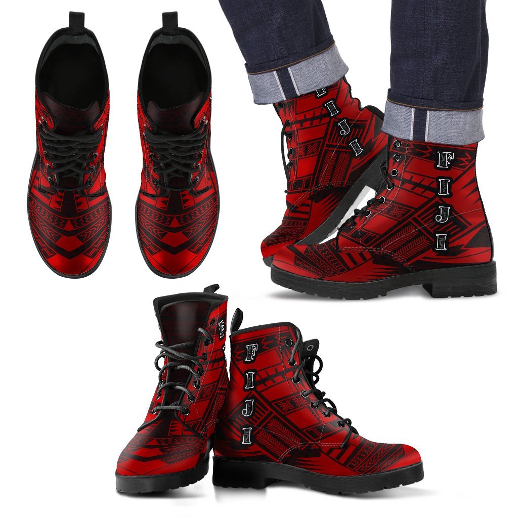 fiji-leather-boots-polynesian-tattoo-red