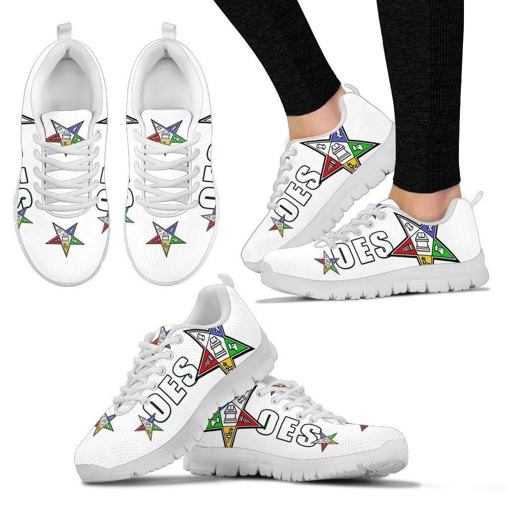 African Shoes - OEStar White Sneakers - Wonder Print Shop