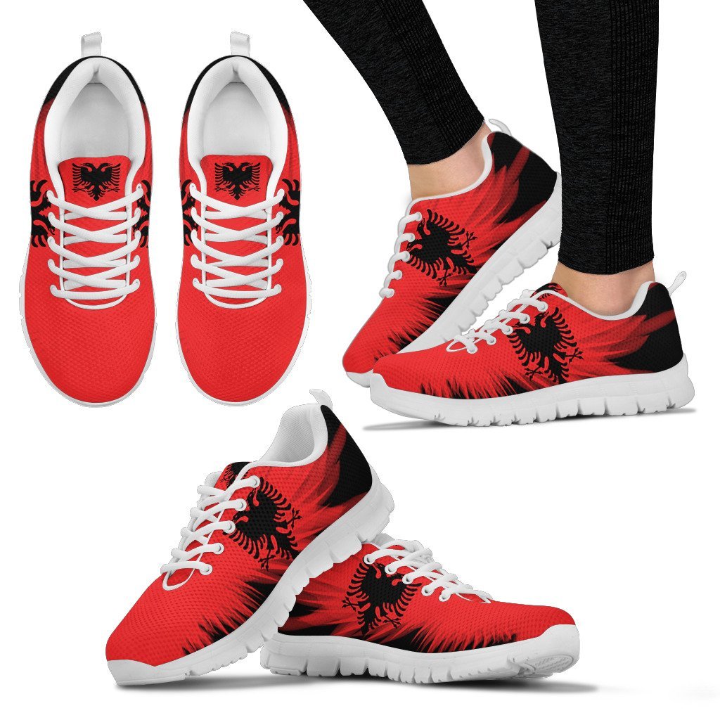 Albania Flying Flag Wings Sneaker - Wonder Print Shop