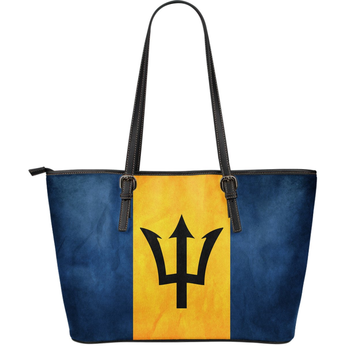 barbados-flag-leather-tote