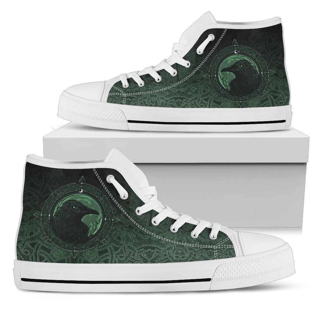 viking-high-top-shoes-ethnic-odin-raven-green