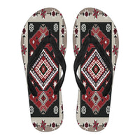 ethnic-red-gray-pattern-native-american-flip-flops