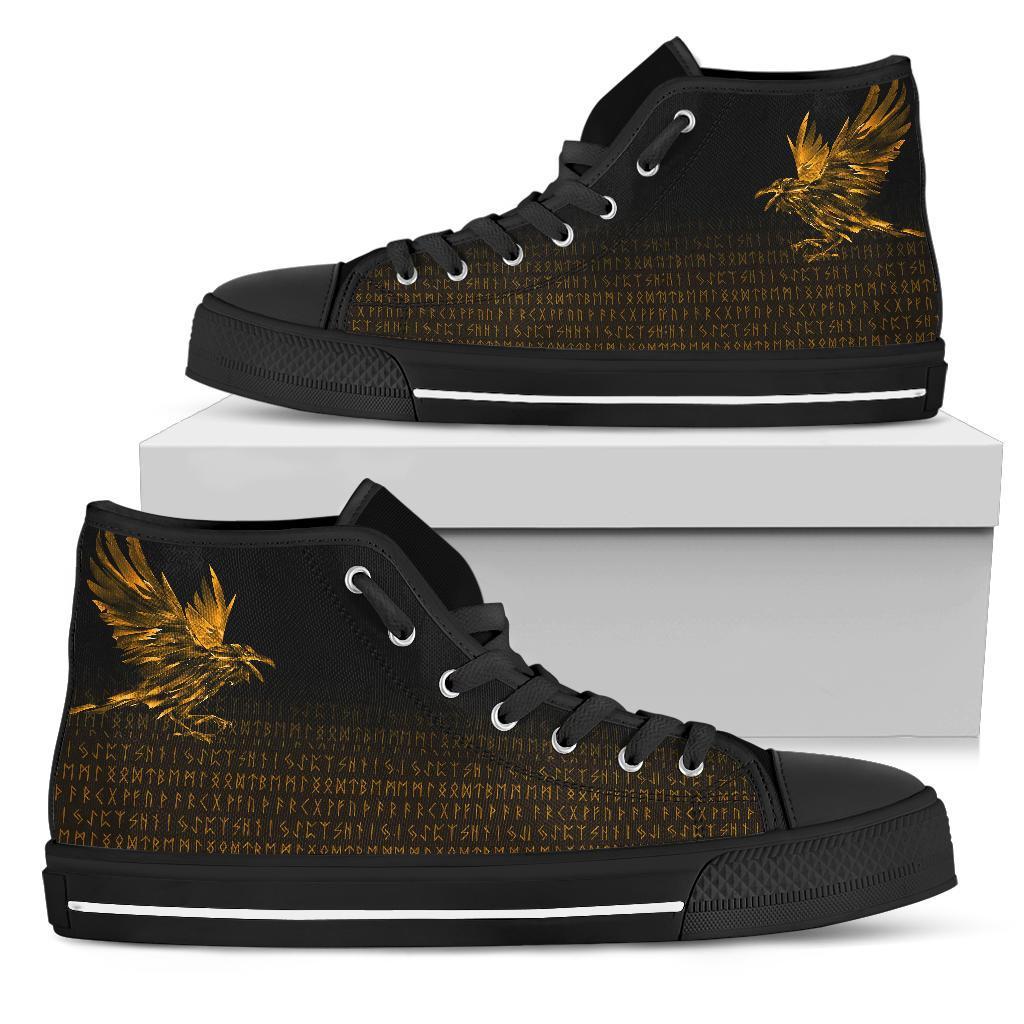 viking-high-top-shoes-the-raven-of-odin-rune-gold
