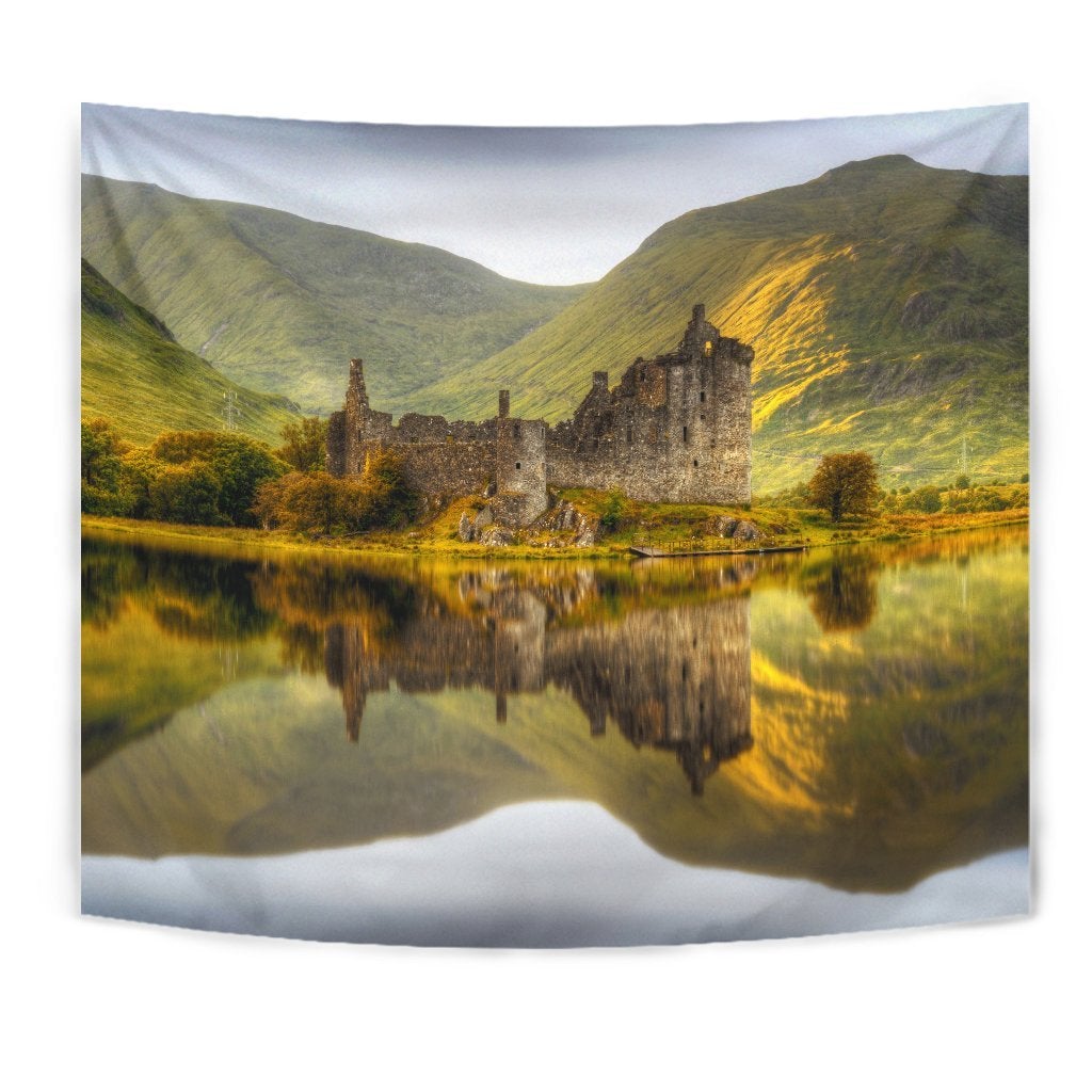 Scotland Kilchurn Castle Tapestry - Wonder Print Shop