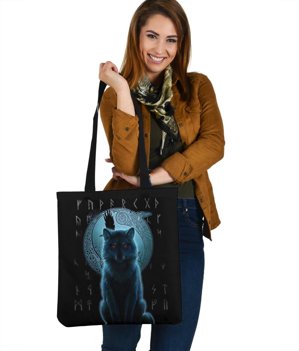 viking-tote-bag-fenrir-viking-wolf-and-moon