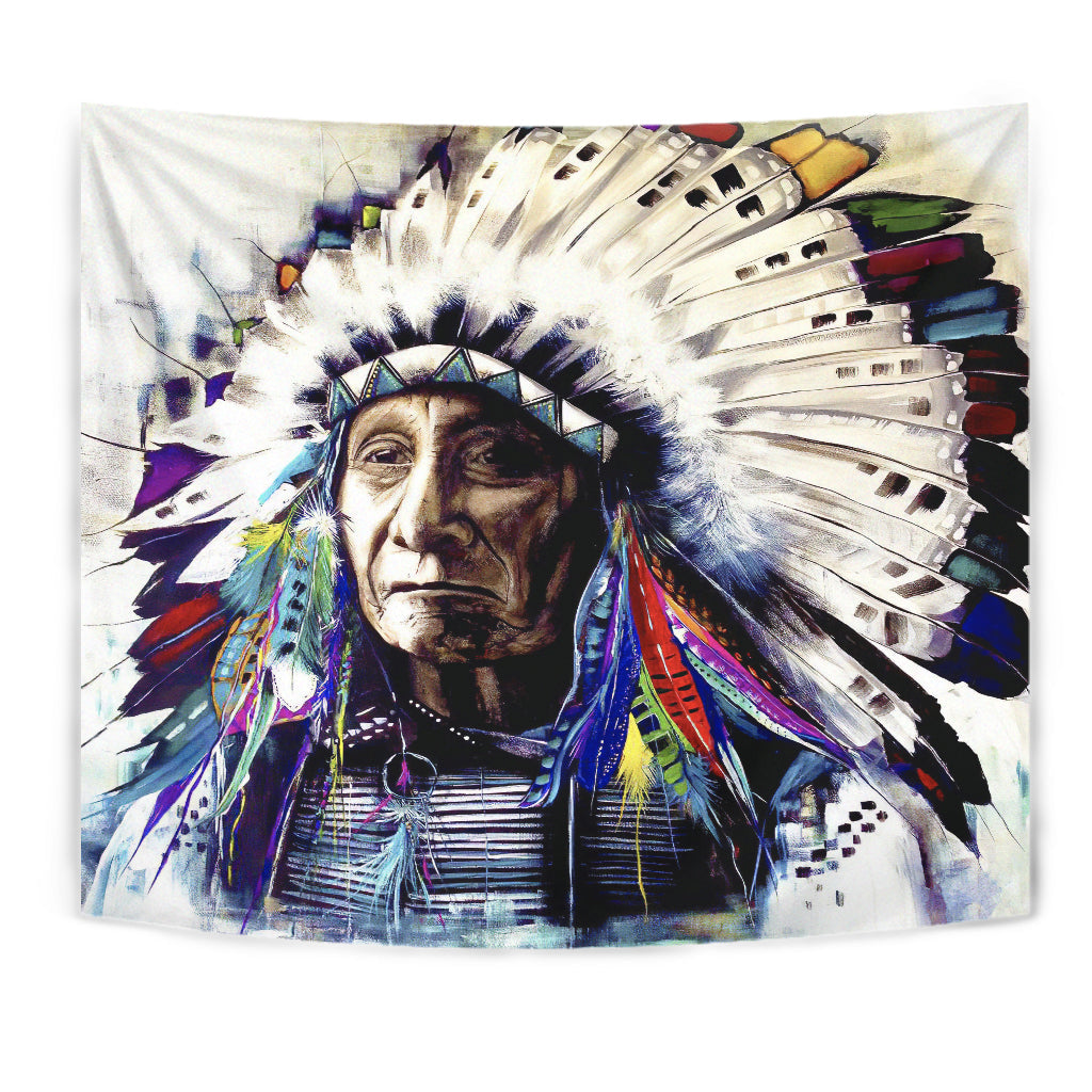 Chief Native American Tapestry LT10 - Wonder Print Shop