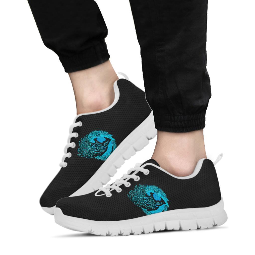 Viking Sneakers - Fenrir Wolf Cyan RLT12 - Wonder Print Shop