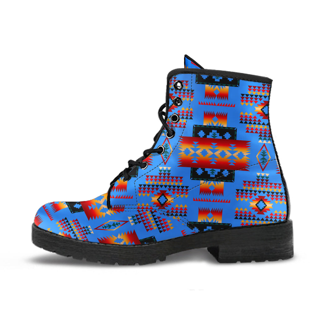 dark-blue-native-tribes-pattern-native-american-leather-boots