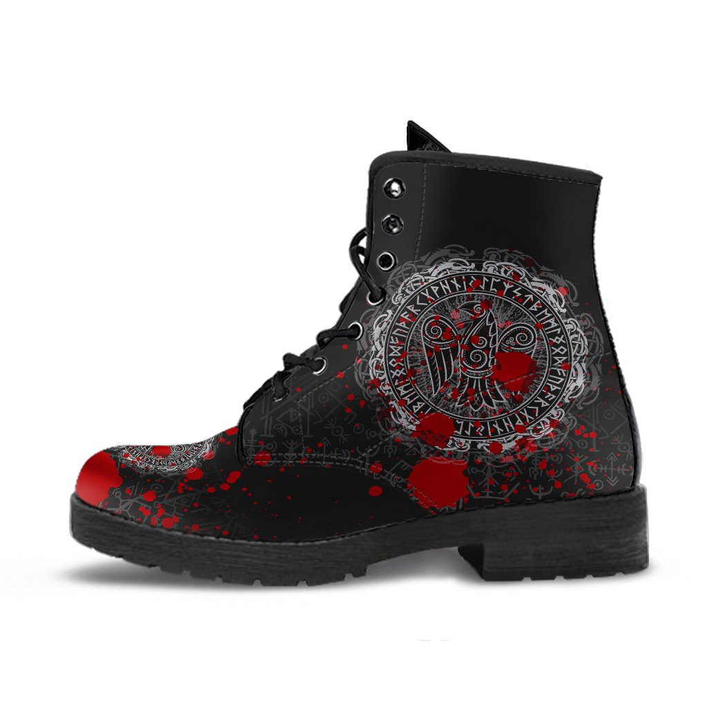 viking-leather-boots-raven-celtic-tattoo-blood