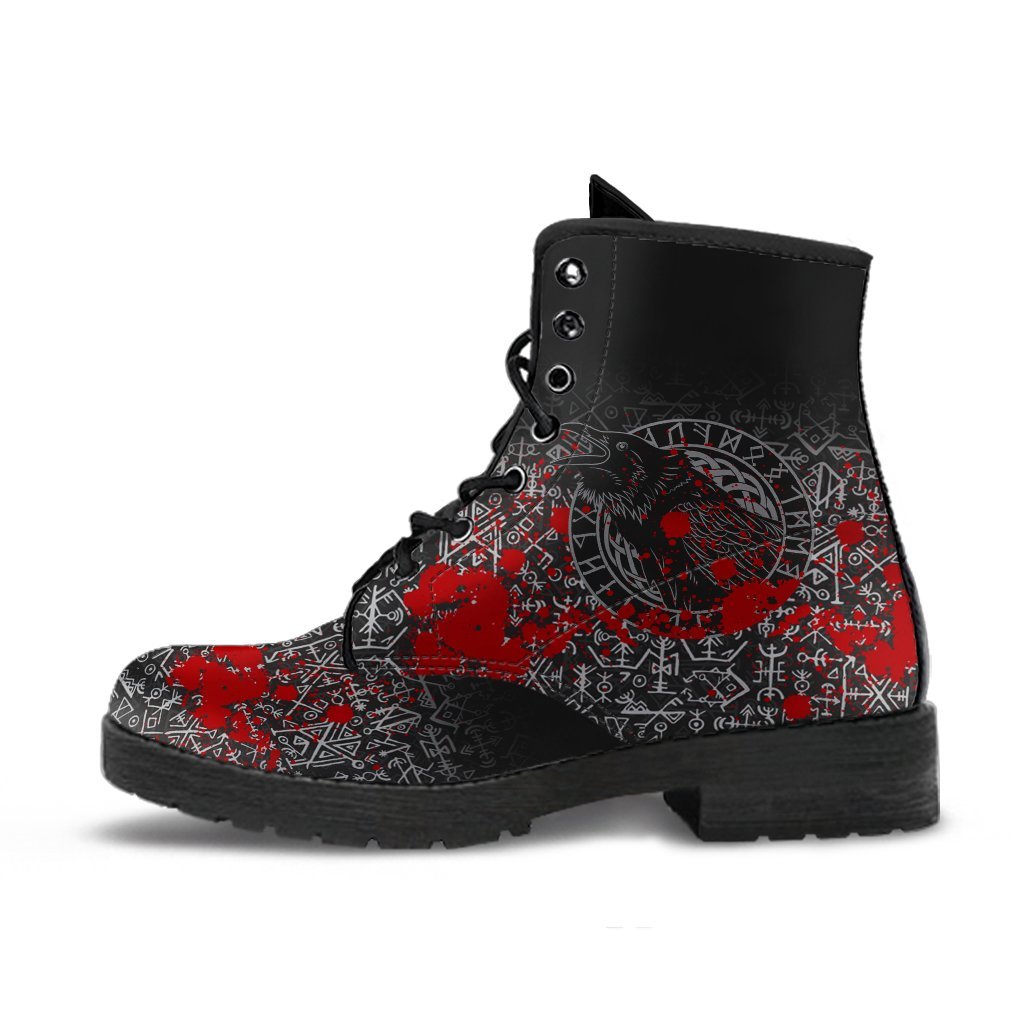 viking-leather-boots-odin-raven-rune-futhark-blood