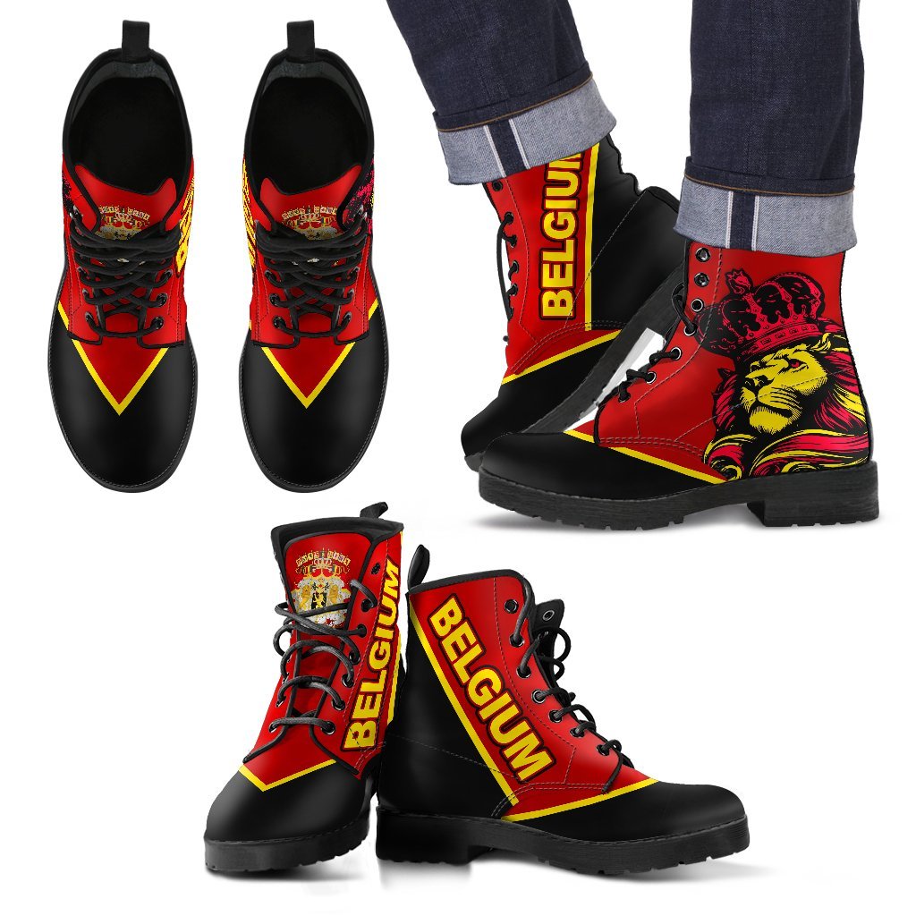 belgium-lion-leather-boots