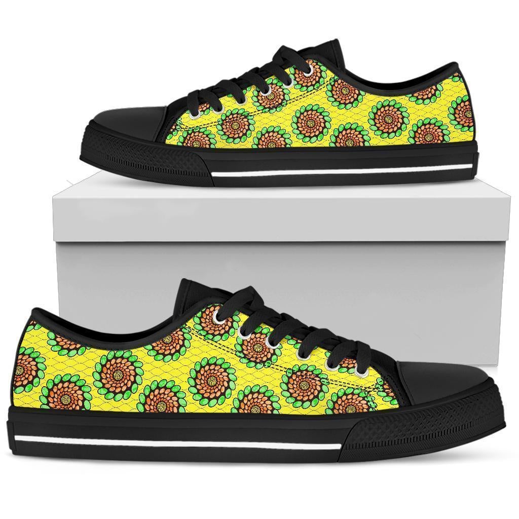 african-shoes-ankara-green-spirals-low-top