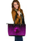 Viking Large Leather Tote Bag, Ethnic Odin Raven Pink RLT12 - Wonder Print Shop