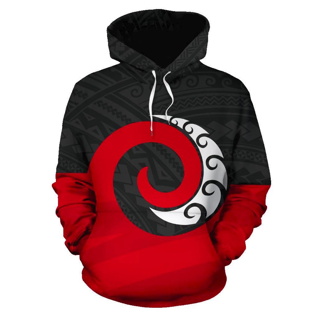 Koru Maori New Zealand Hoodie - Wonder Print Shop