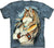 Wolf Man Gold Feather Native American Design 3D T Shirt LT10 - Wonder Print Shop