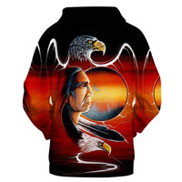 Chief Eagle Native American 3D Hoodie LT10 - Wonder Print Shop