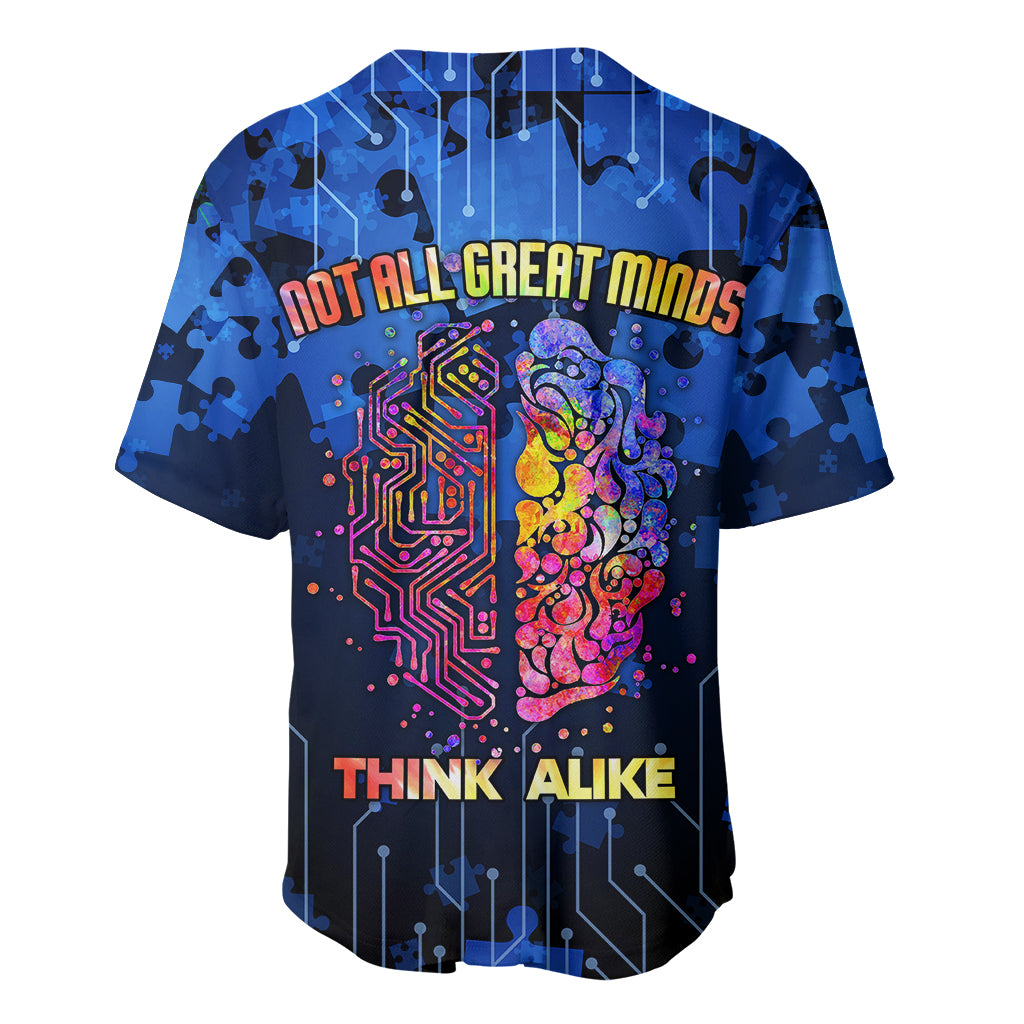 Autism Acceptance Month Neurodiversity - Wired Differently Baseball Jersey TS07 - Wonder Print Shop