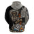 Native American Feather Headdress Abstract Grunge Pattern Hoodie - Wonder Print Shop