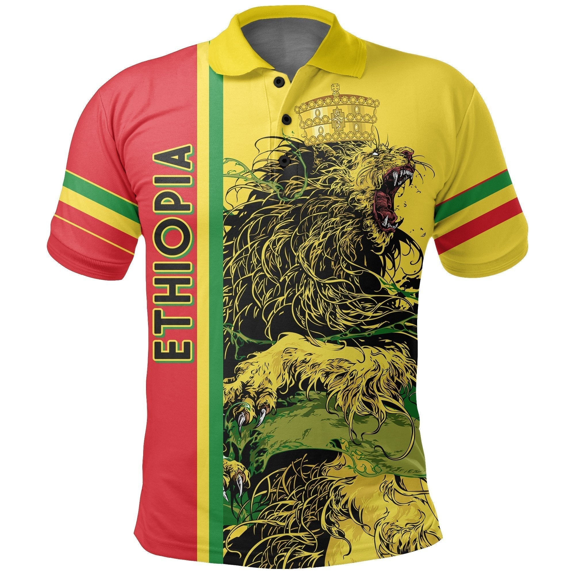 african-polo-shirt-ethiopia-polo-shirt-quarter-style-lion-crown