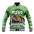 (Custom Personalised) Bass Fishing is Life Hook Sport Largemouth Green Baseball Jacket LT9 - Wonder Print Shop