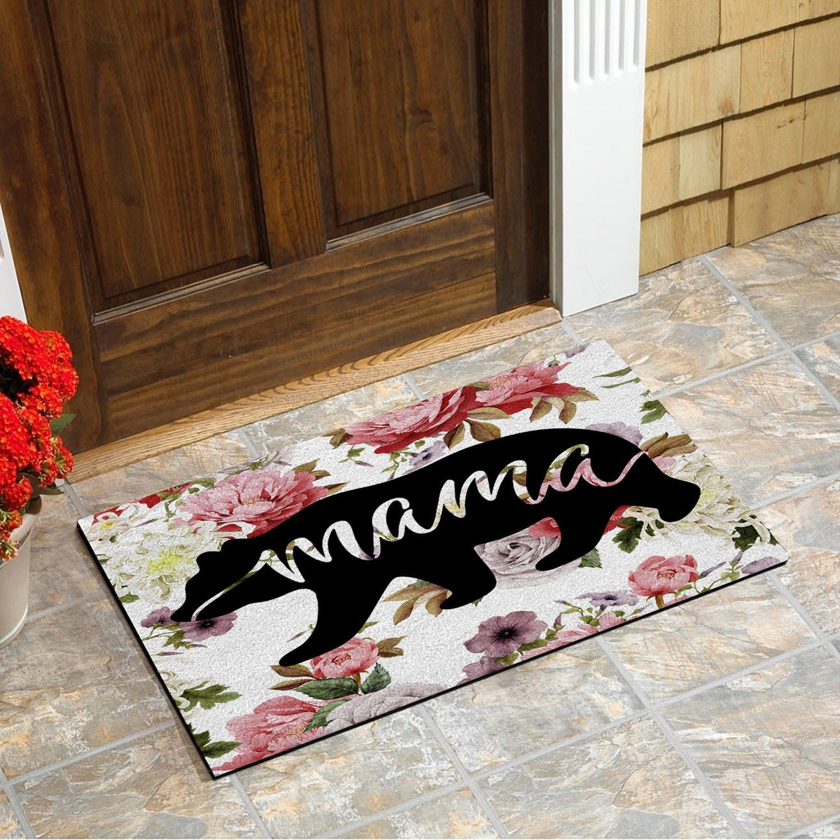 mama-bear-flower-rose-native-american-doormat