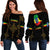 Ethiopia Off Shoulder Sweater Version Map LT13 - Wonder Print Shop