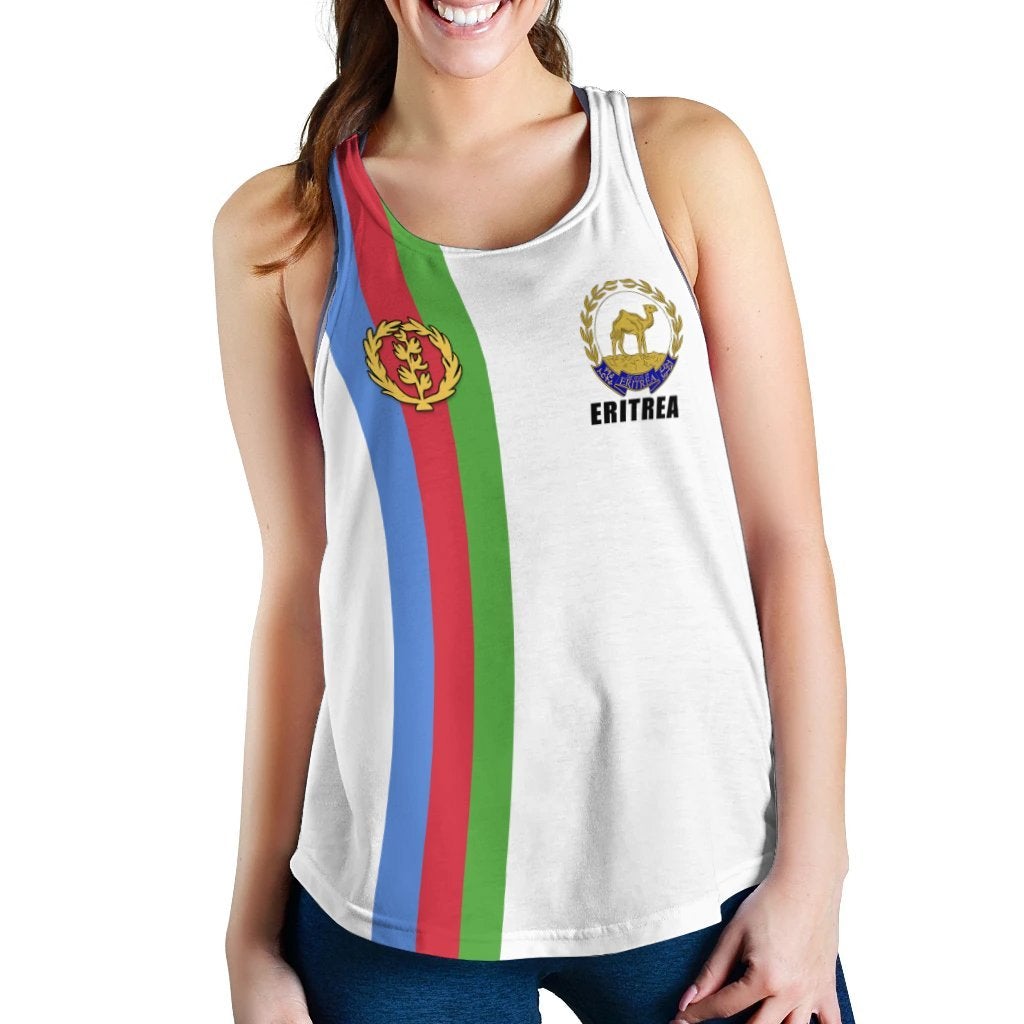 Eritrea Women Racerback Tank Striped LT13 - Wonder Print Shop