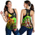 Jamaica Lion Women Racerback Tank Jamaican Pattern Version Reggae Colors LT13 - Wonder Print Shop