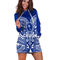 (Custom Personalised ) Chuuk Micronesia Hoodie Dress Simple Pattern LT13 - Wonder Print Shop