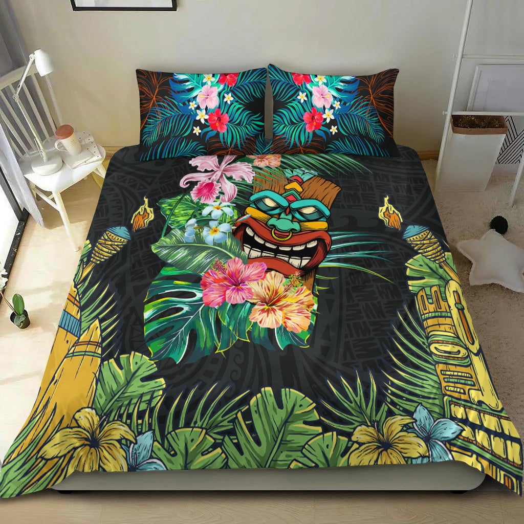 Hawaii Bedding Set Tiki Tribal LT13 - Wonder Print Shop
