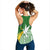 Tailevu Rugby Women Racerback Tank Fiji Rugby Tapa Pattern Green LT13 - Wonder Print Shop