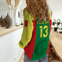 (Custom Text and Number) Senegal Football Women Casual Shirt Champion of Africa LT13 - Wonder Print Shop