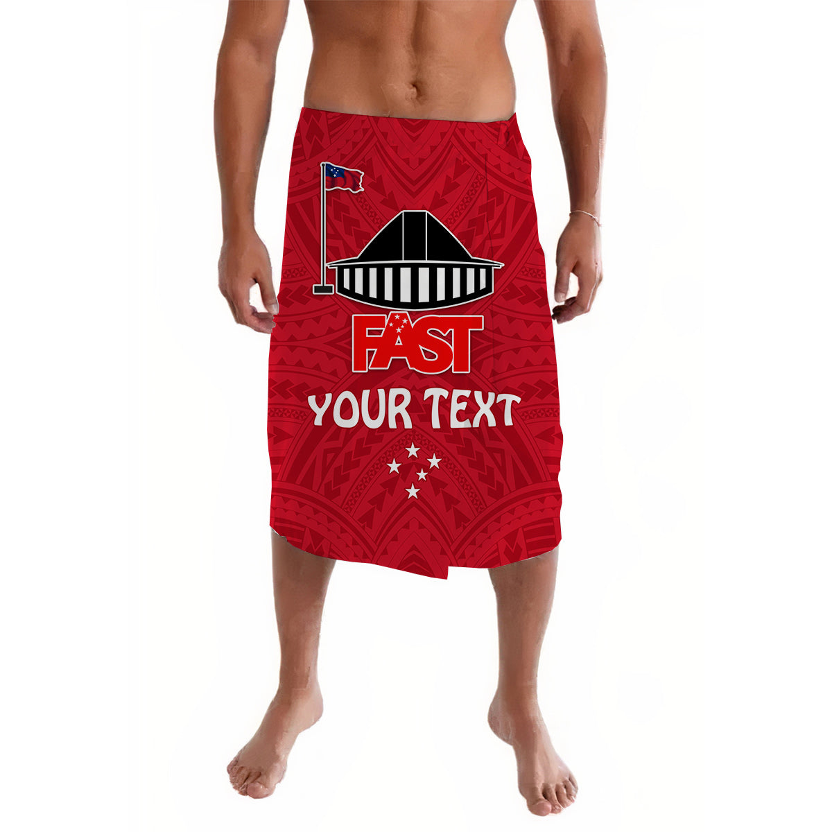 Custom Personalised F.A.S.T Samoa Lavalava We Ready Polynesian Samoan LT13 - Wonder Print Shop