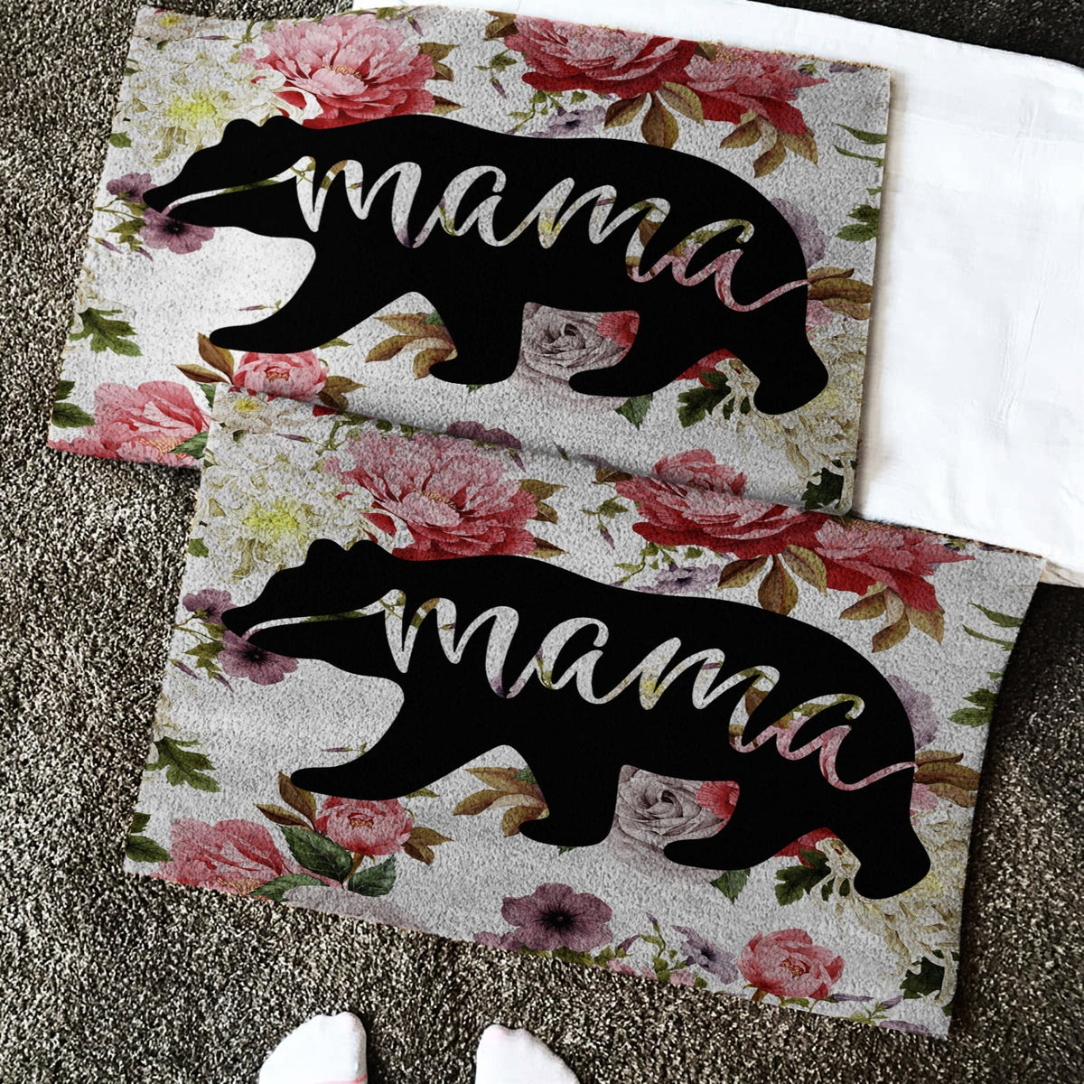 mama-bear-flower-rose-native-american-doormat