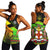 Jamaica Lion Women Racerback Tank Jamaican Pattern Version Reggae Colors LT13 - Wonder Print Shop