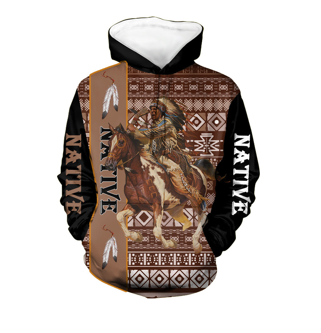 Warrior Chief Native American 3D Hoodie LT10 - Wonder Print Shop