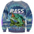 (Custom Personalised) Bass Fishing is Life Hook Sport Largemouth Blue Sweatshirt - Wonder Print Shop