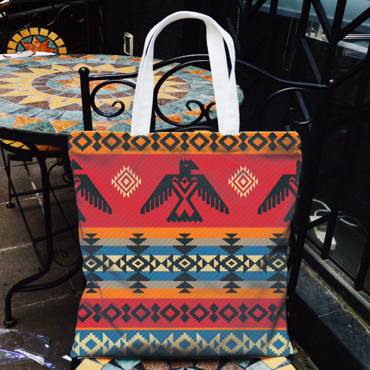 red-thunderbird-native-american-pocket-canvas-bag