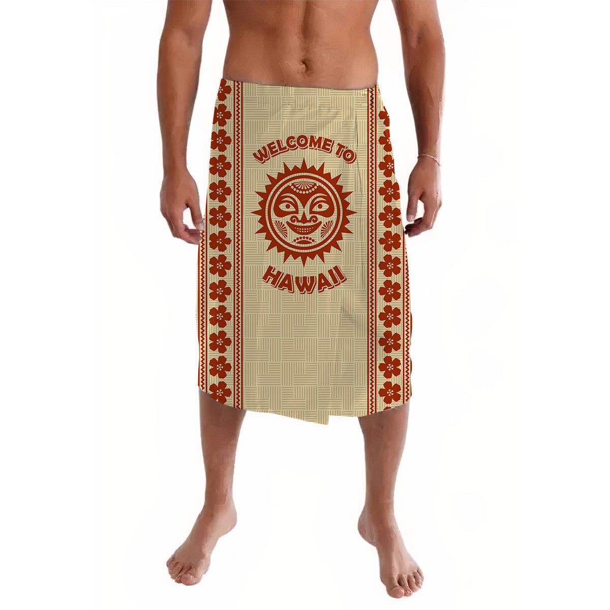 Hawaii Polynesian Lavalava Welcome to Hawaii with Sun LT13 - Wonder Print Shop