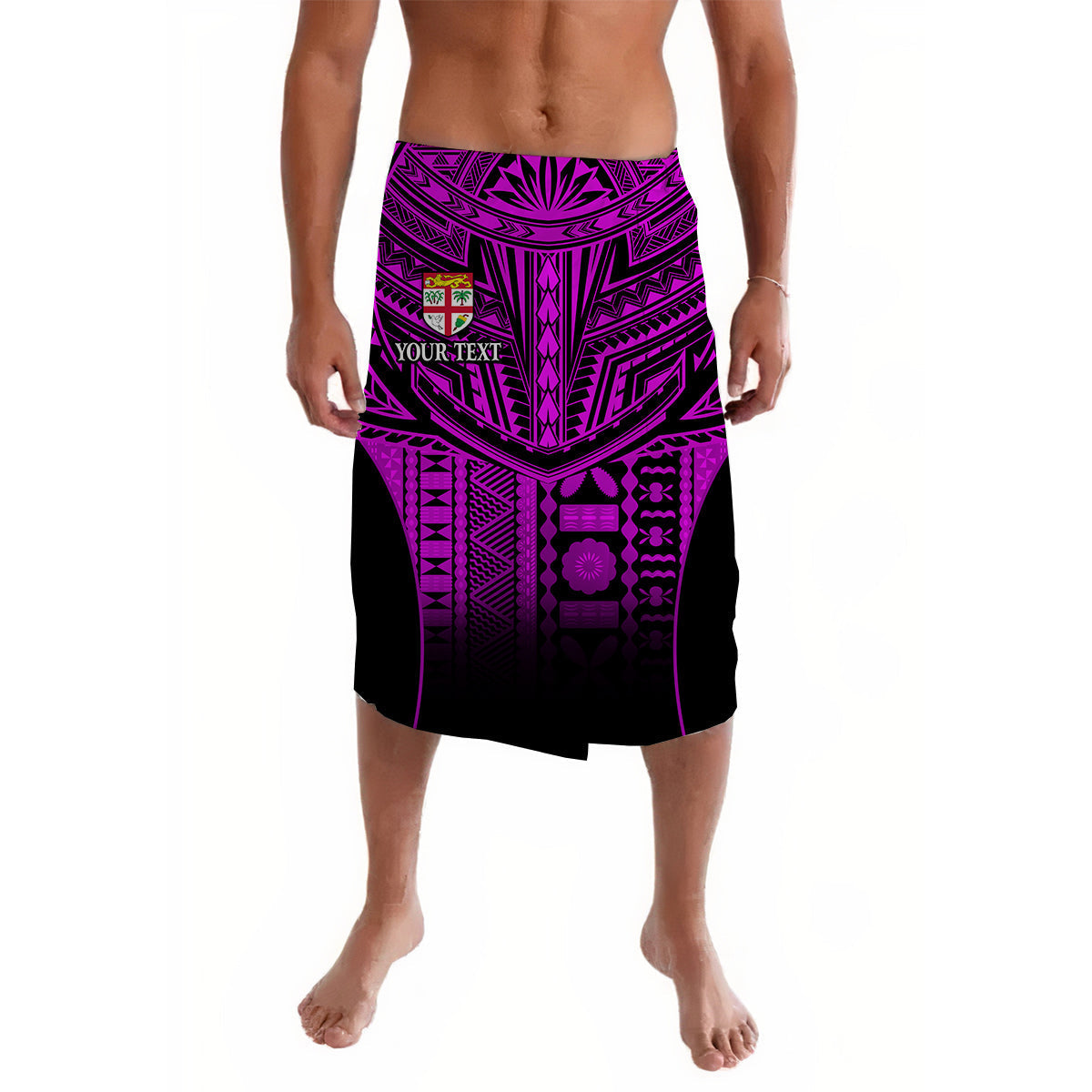 Custom Personalised Fiji Faithful Lavalava Version Purple LT13 - Wonder Print Shop