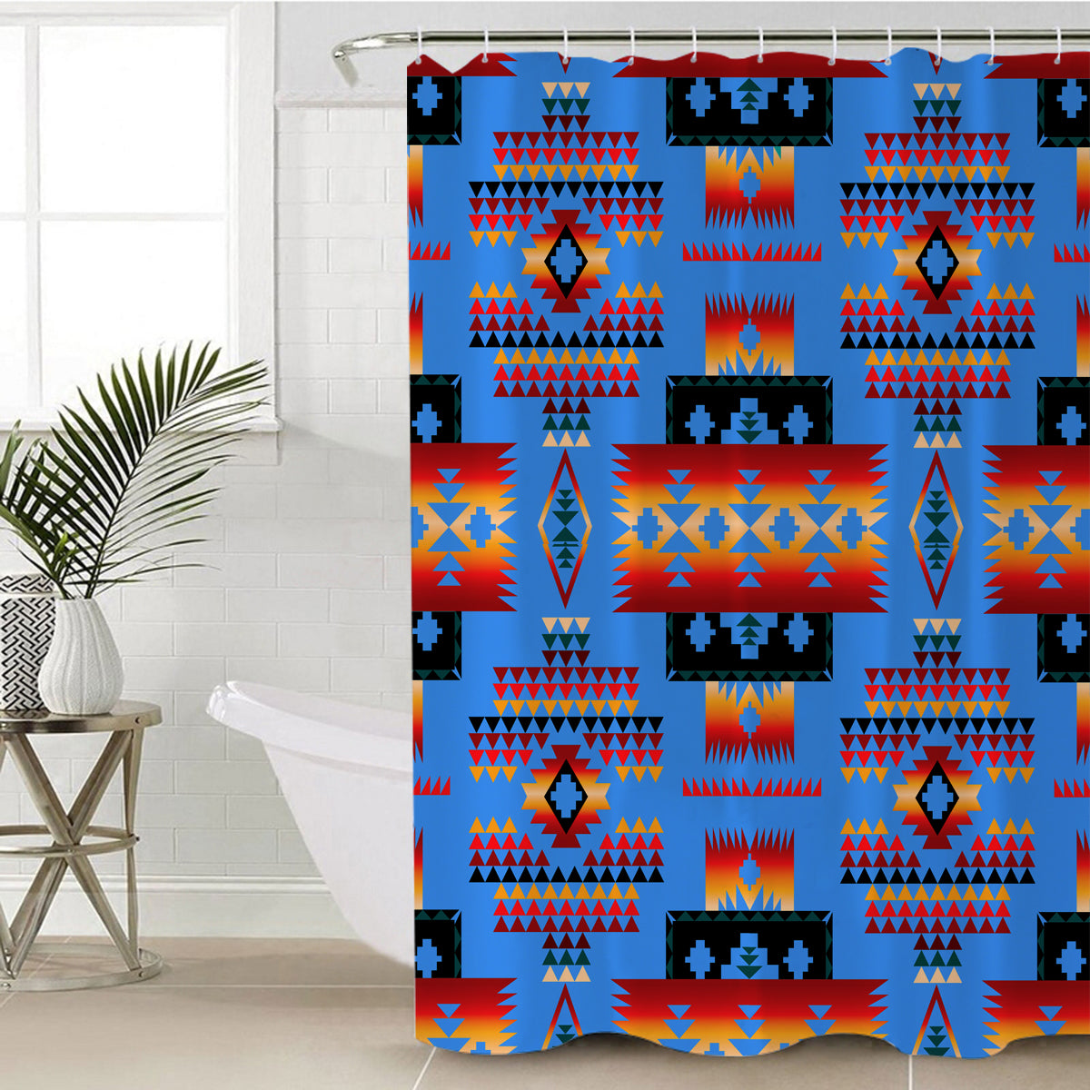 navy-tribes-pattern-native-american-shower-curtain