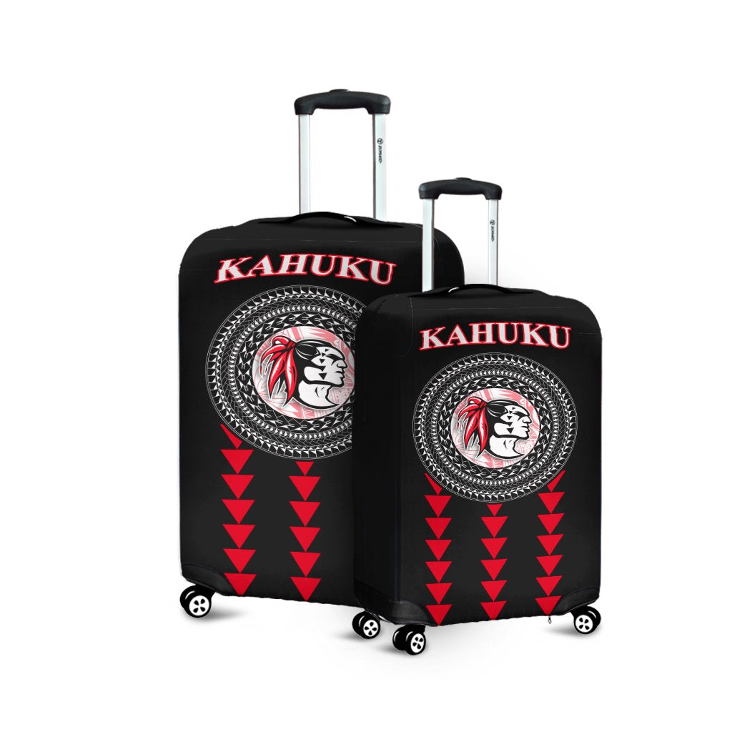 Red Raiders Luggage Cover Kahuku School LT13 - Wonder Print Shop