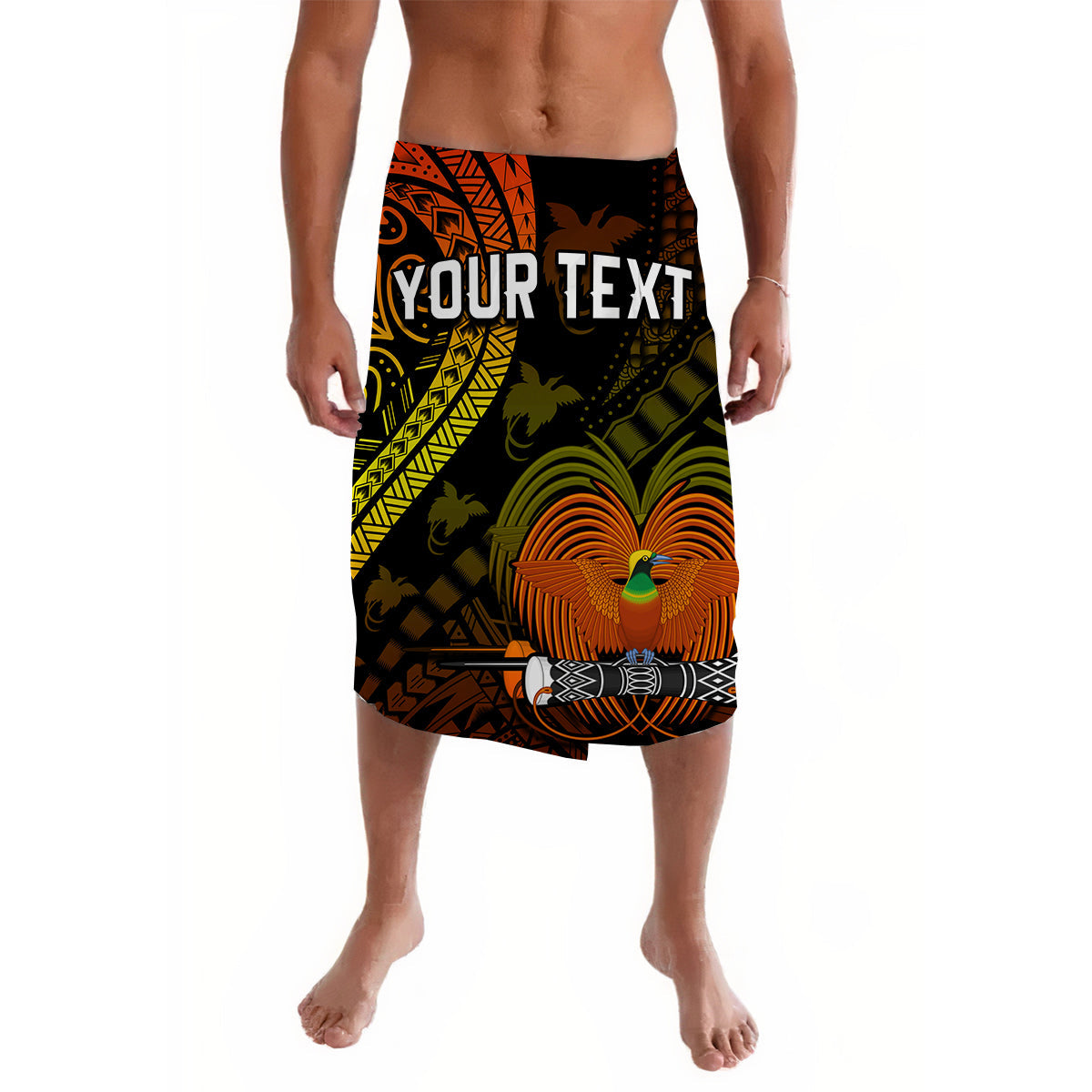 Custom Personalised Papua New Guinea Lavalava Raggiana Birds Of Paradise Special Ver.01 LT13 - Wonder Print Shop