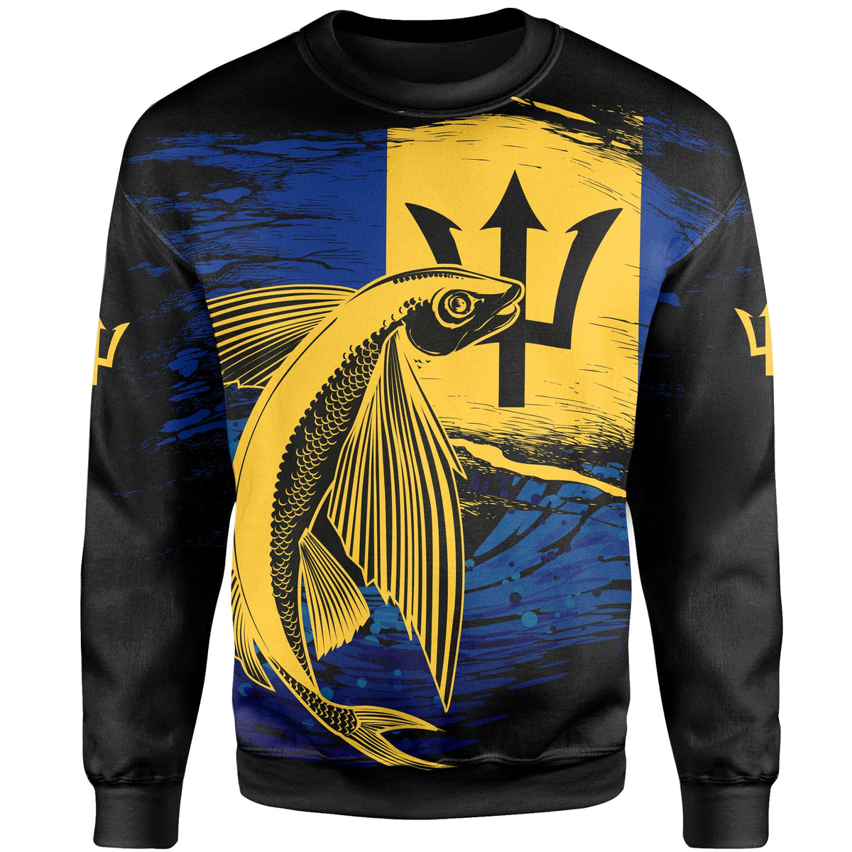 Barbados Sweatshirt - Flying Fish - Wonder Print Shop
