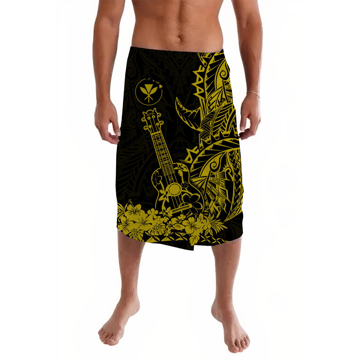 Hawaii Polynesian Lavalava Ukulele Gold LT13 - Wonder Print Shop