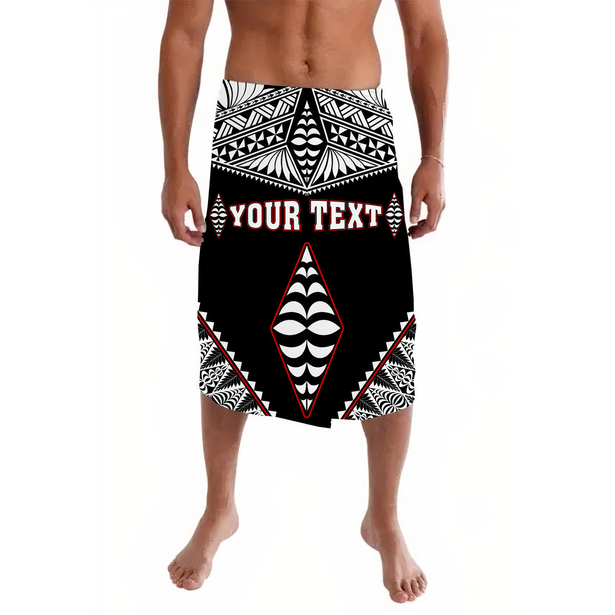 Custom Personalised Tonga Lavalava Tongan Kupesi Pattern LT13 - Wonder Print Shop