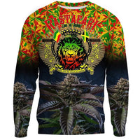 Rastafari Ethiopia Jamaica With Canabis Sweatshirt LT13 - Wonder Print Shop