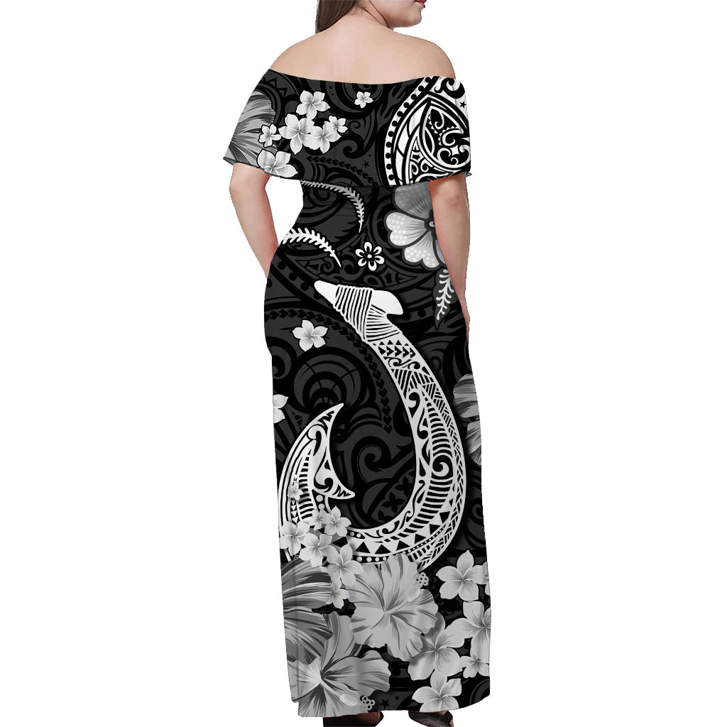 hawaii-off-shoulder-long-dress-polynesia-white-fish-hook